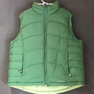 L.L. Bean reversible down vest